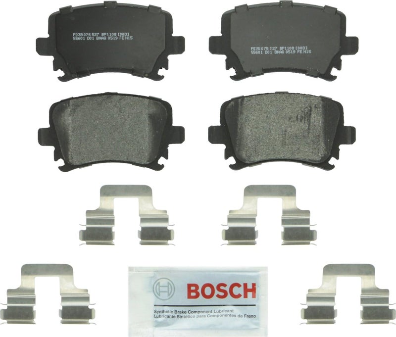 BOSCH BP1108 QuietCast Premium Semi-Metallic Disc Brake Pad Set - Rear