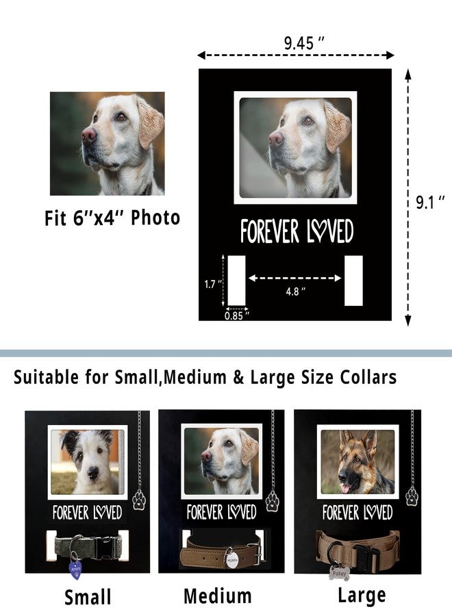 MYPAWLETS Dog/Cat Collar Memorial Frame with Paw Print Charm,Pet Loss Sympathy Gift,Pets Memorial Gift for Loss of Dog,Forever Loved Pet Keepsake Frame,Dogs Passing Away Gifts - Image 3