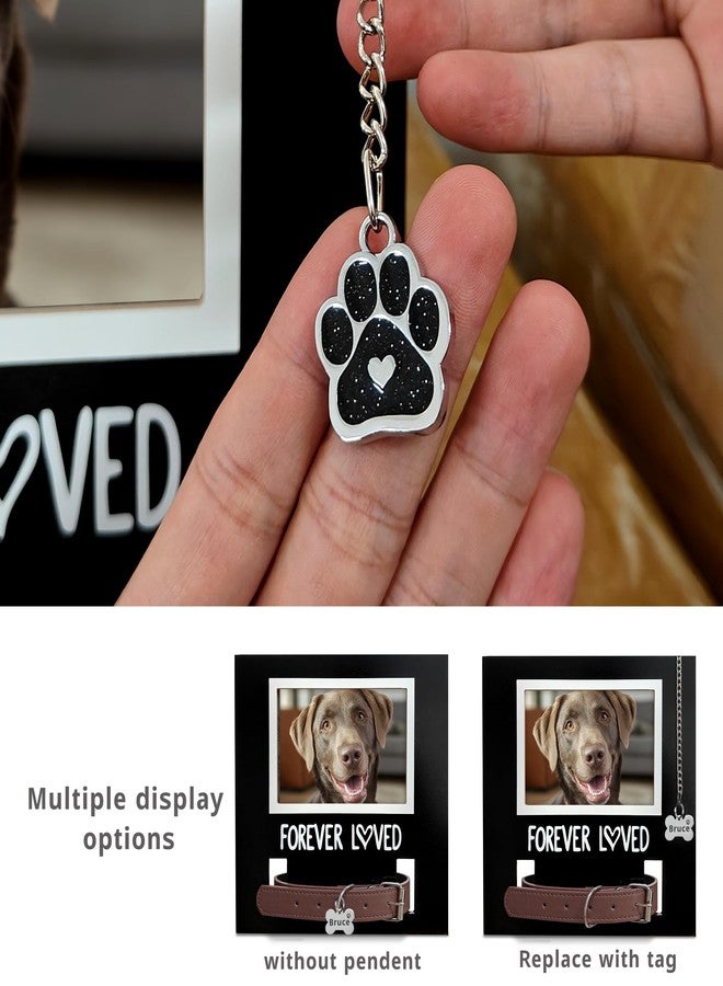 MYPAWLETS Dog/Cat Collar Memorial Frame with Paw Print Charm,Pet Loss Sympathy Gift,Pets Memorial Gift for Loss of Dog,Forever Loved Pet Keepsake Frame,Dogs Passing Away Gifts - Image 4