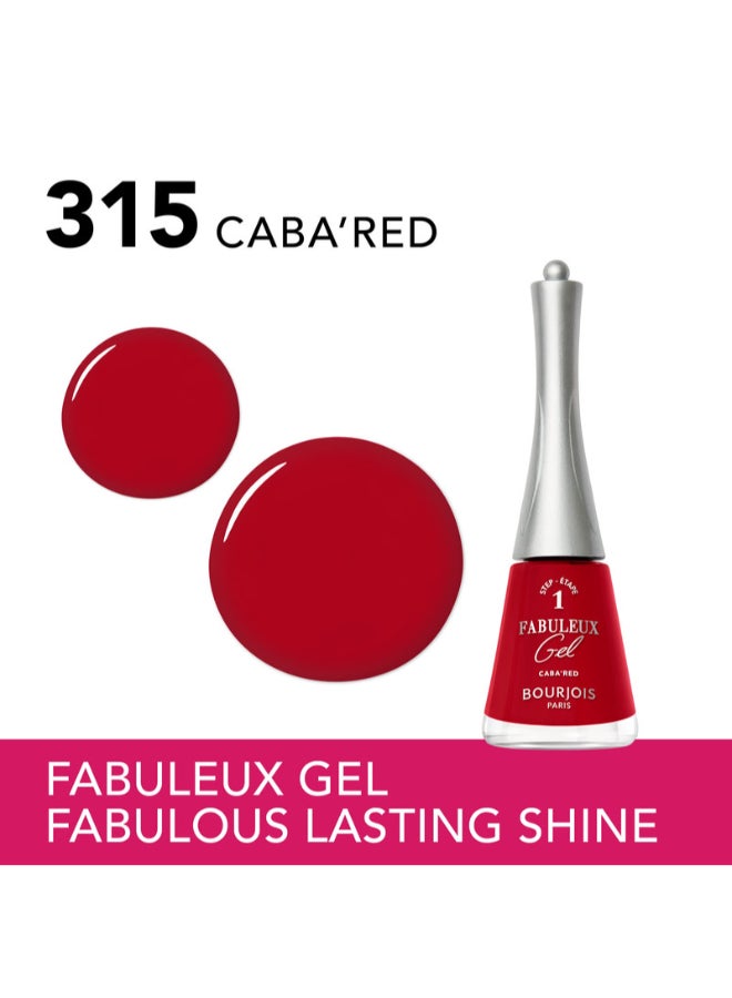 BOURJOIS PARIS Fabuleux Gel Nail Polish - 315 - Caba’Red - Image 2