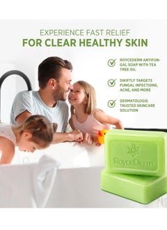 Roycederm Roycederm Antifungal Antibacterial Tea Tree Soap: Antifungal Antibacterial Treatment for Face & Body Acne, Athlete's Foot, Tinea, Folliculitis Ringworm Jock Itch (Pack of 1)  - Image 5