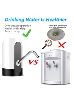 Generic Electric Automatic Portable Water Pump with USB Charging, Easy to Carry for 5-Gallon Water Bottles, for Home, Kitchen, Camping, Garage, Workshop, with Rechargeable Batteries and Bottled Drinking Water Distribution, Comes in Random Multi-Color  - Image 3