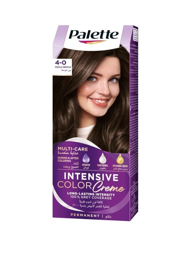 Permanent Cream Hair Dye for Women 4_0 Medium Brown 110ML