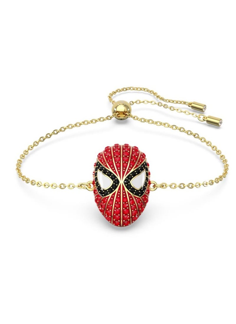 Generic - Marvel Spider-Man Red Crystal Bracelet Gold Tone Plated - Image 1