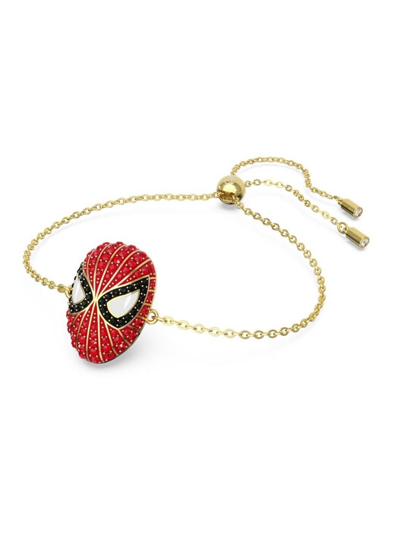 Generic - Marvel Spider-Man Red Crystal Bracelet Gold Tone Plated - Image 1