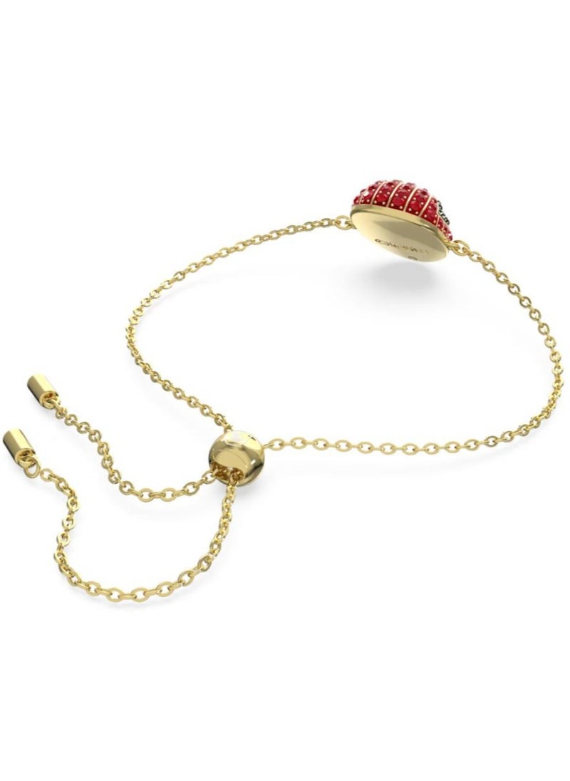 Generic - Marvel Spider-Man Red Crystal Bracelet Gold Tone Plated - Image 1