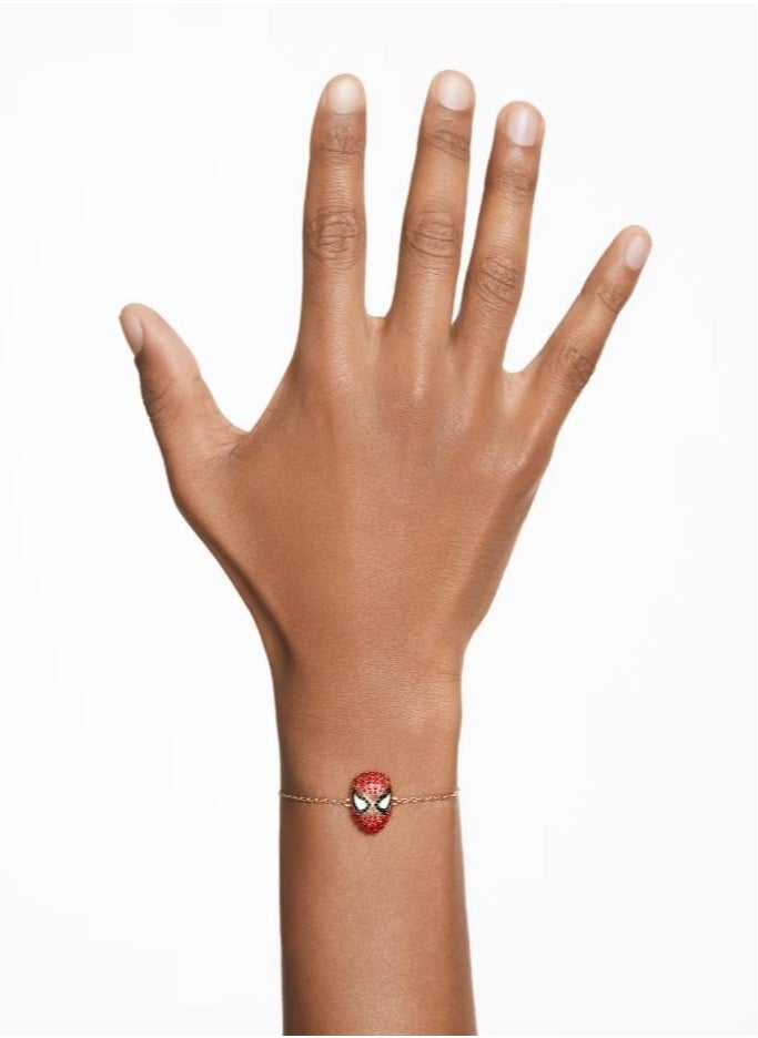 Generic - Marvel Spider-Man Red Crystal Bracelet Gold Tone Plated - Image 1
