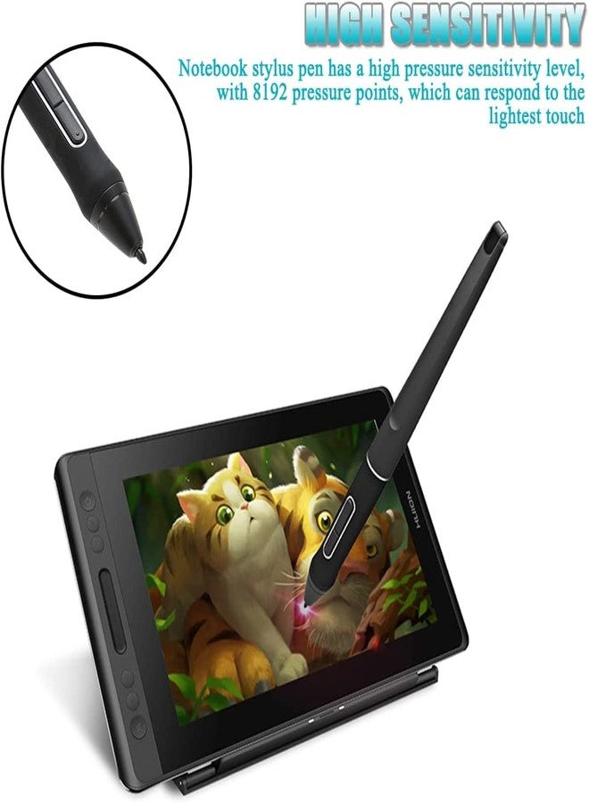 ciciglow PW507 Portable Graphic Tablet Pen, 8192 Level High Sensitivity Digital Stylus for Touch Screens, Smart Pencil, Black for Kamvas Pro 12/13/16/Kamvas 16/20 - Image 5