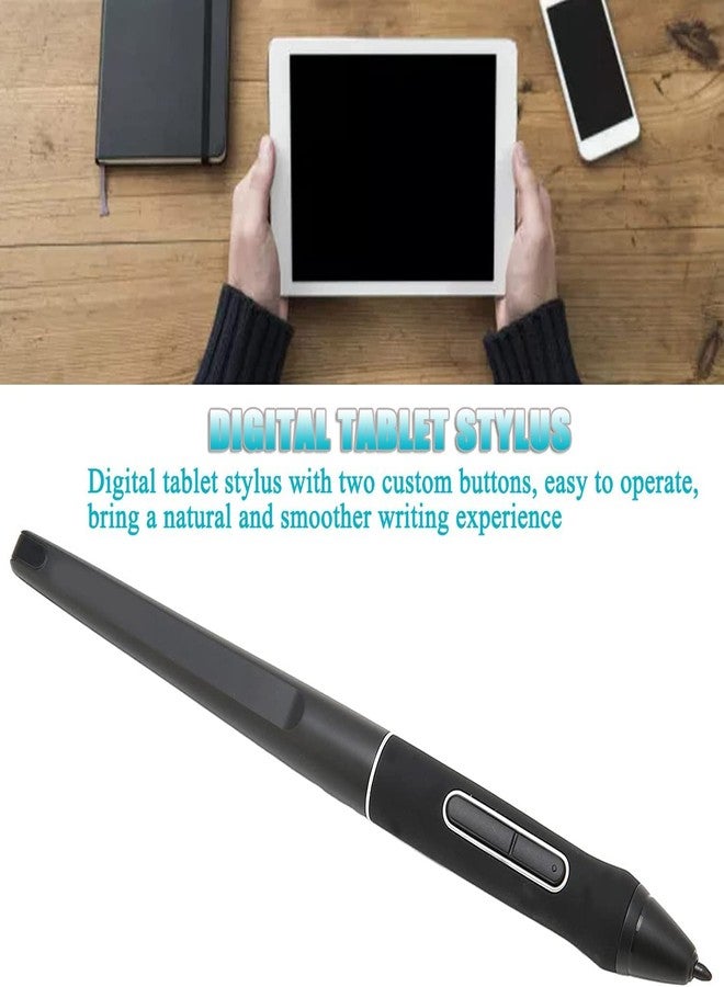 ciciglow PW507 Portable Graphic Tablet Pen, 8192 Level High Sensitivity Digital Stylus for Touch Screens, Smart Pencil, Black for Kamvas Pro 12/13/16/Kamvas 16/20 - Image 4