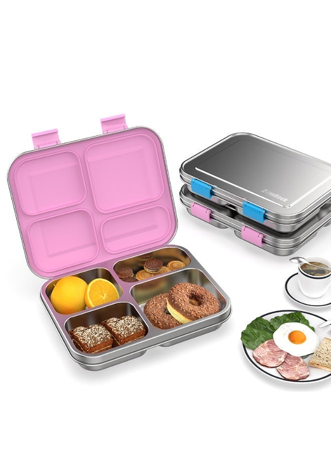 Aohellfe Stainless Steel Bento Lunch box for kids & Adults, Insulated Stainless Steel Lunch box 3 Compartments for hot & cold meals, BPA-free, Leak-Proof - Image 2