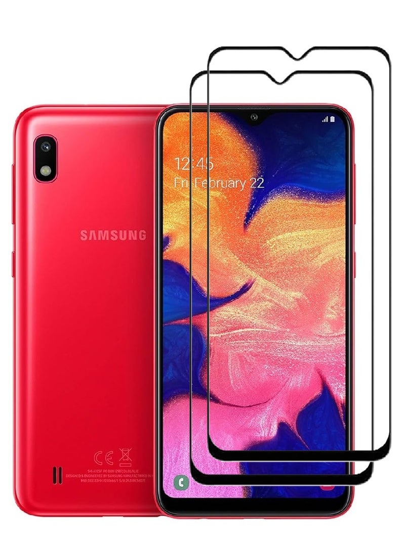 AINA 2 Pieces Tempered Glass Screen Protector 5D Designed For Samsung Galaxy A10 Full Glue Edge to Edge Full Screen Coverage And Bubble Free - Image 1