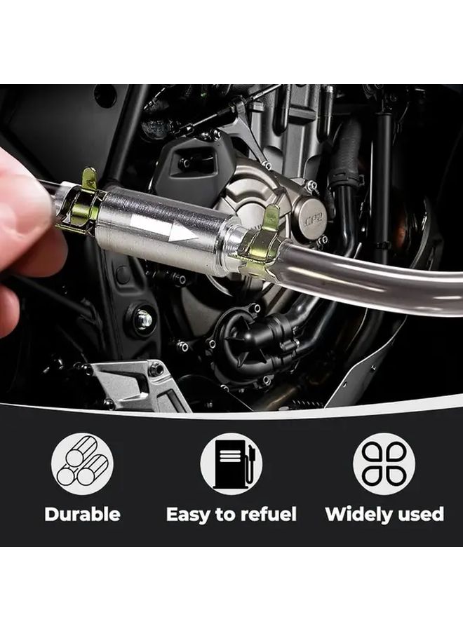 1 Set Heavy Duty Brake Bleeder Hose With Anti Backflow Check Valve And Spring Clamps - Image 5