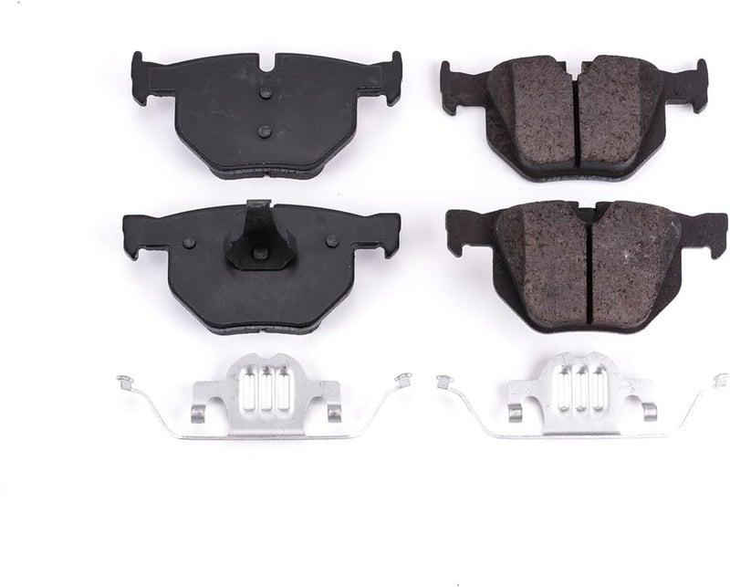 POWERSTOP مجموعة فرامل خلفية Power Stop لسيارة BMW X5 2007-18 | BMW X6 2009-19 - وسائد فرامل سيراميكية مع أدوات التركيب، 17-1042 - Image 2
