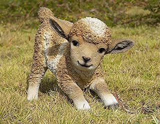 Hi-Line Gift Ltd Hi-Line Gift Ltd. Small Brown & White Baby Lamb Playing  - Image 1