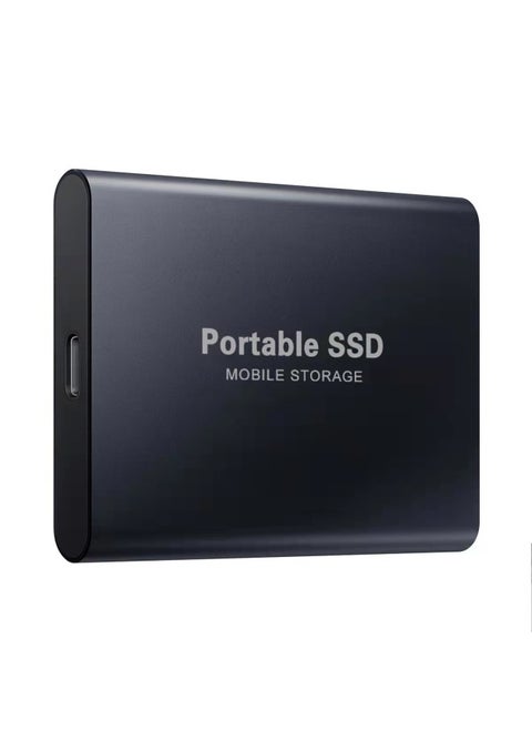 High Capacity Ssd Mobile Solid State Drive 2tb1tb Metal Usb3.0 Portable External State Drive Digital Computer/u Disk/u Disk-Color:T5 Black-Capacity:2t (64g Expansion)