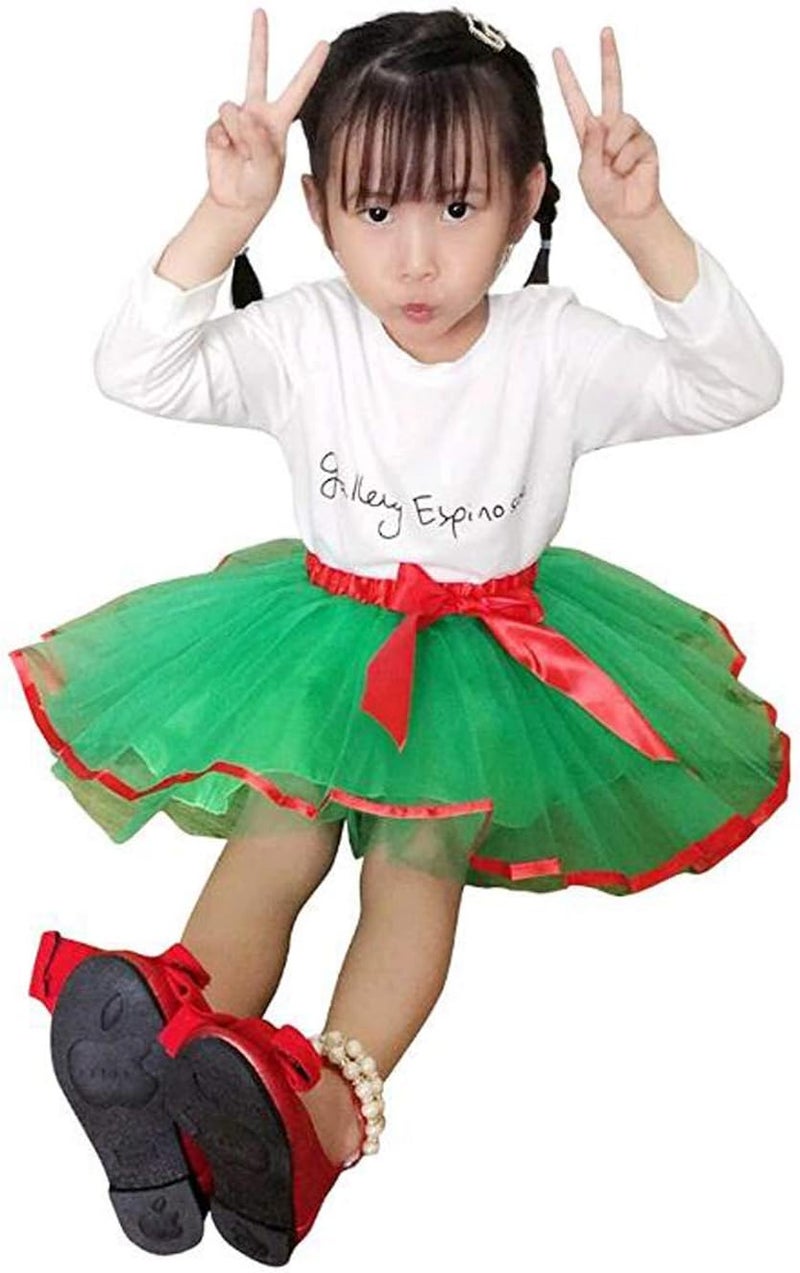Jastore Girls Layered Stars Sequins Tutu Skirt Princess Ballet Dance Dress for 2-8 Years - Image 3