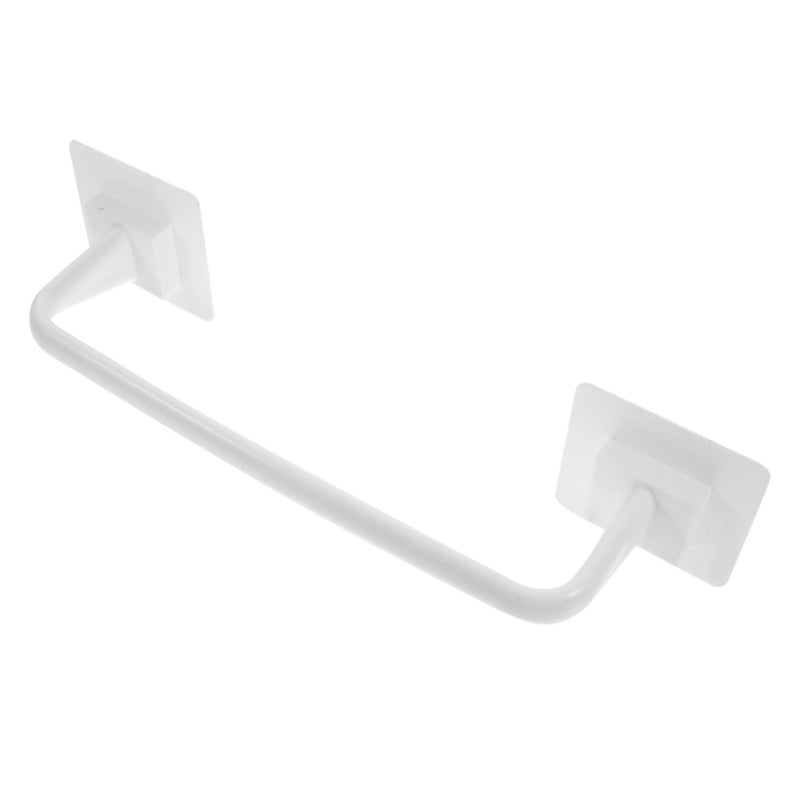 Self Adhesive Towel Rack Rod Wall Mounted Holder No Drill Space Saving for Bathroom Kitchen - Image 2