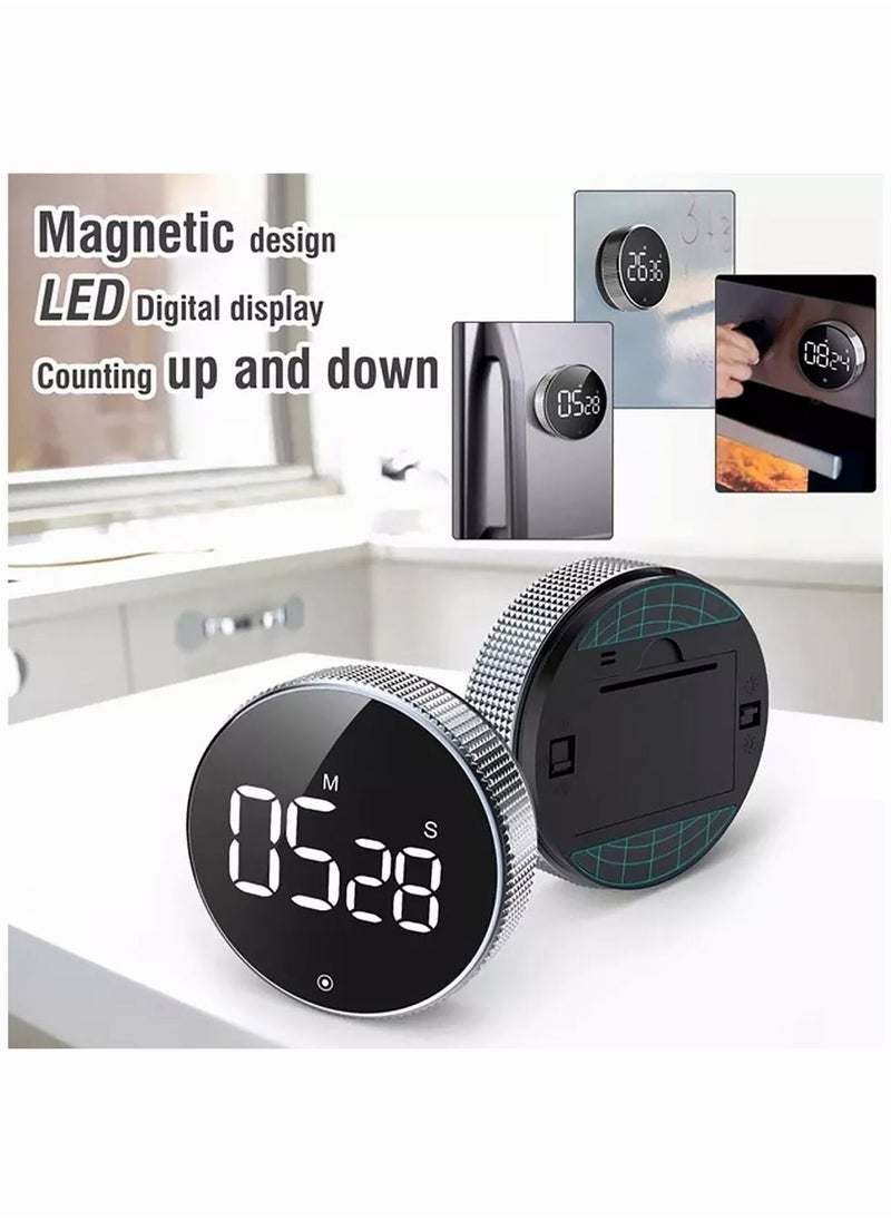 Generic Magnetic Rotary Timer Kitchen Timer Countdown Timer Suitable for Kitchen Cooking Teaching Exercise Study  - Image 2