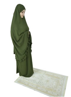 DAMAS COLLECTION Two Piece Islamic prayer dress for girls kids and women -Prayer Clothes for girls and Muslim Women-Prayer Abaya For women and girls kids- Umrah essentials for women -Prayer dress women  - Image 3