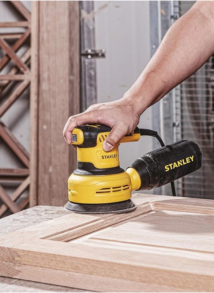 Stanley Stanley Ss30 300W 125Mm Variable Speed Random Orbital Sander(Yellow & Black)  - Image 5