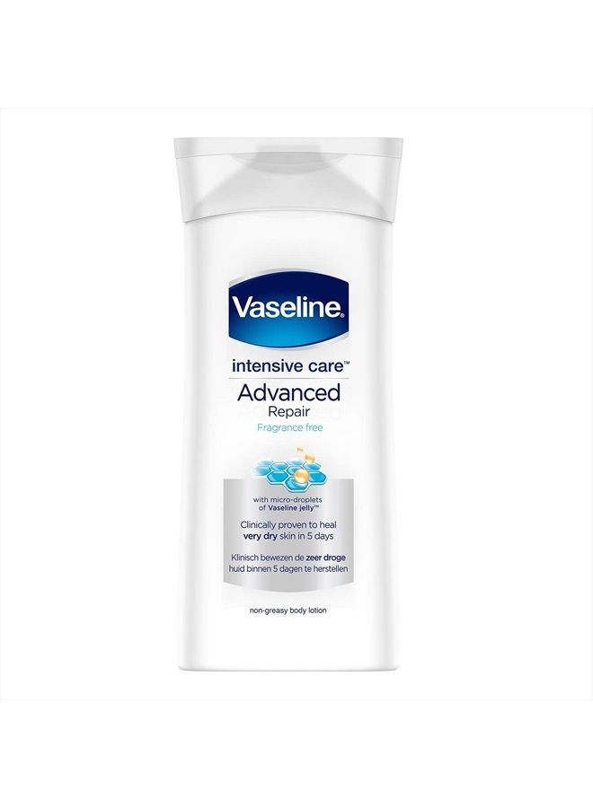 Vaseline لوشن الجسم للعناية المكثفة والإصلاح المتقدم خالي من العطر 400 مل - Image 1