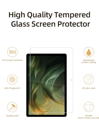 WUNIAK Screen Protector for Motorola Moto Pad 60 Neo 2025 Tablet 11 Inch, HD Scratch Resistant Tempered Glass Film for Motorola Moto Pad 60Neo Drop Protection,Touch Sensitive,Anti-Fingerprint,2 pack. - Image 2