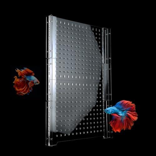 CLarellara Acrylic Fish Tank Divider,10/15/20/55/75/125Gallon Tank Divider,Adjustment Clear Fish Tank Separator Set with Suction Cups (55 Gallon) - Image 1