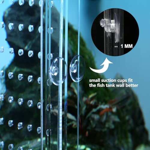 CLarellara Acrylic Fish Tank Divider,10/15/20/55/75/125Gallon Tank Divider,Adjustment Clear Fish Tank Separator Set with Suction Cups (55 Gallon) - Image 4