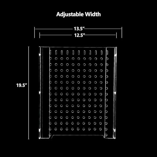 CLarellara Acrylic Fish Tank Divider,10/15/20/55/75/125Gallon Tank Divider,Adjustment Clear Fish Tank Separator Set with Suction Cups (55 Gallon) - Image 5