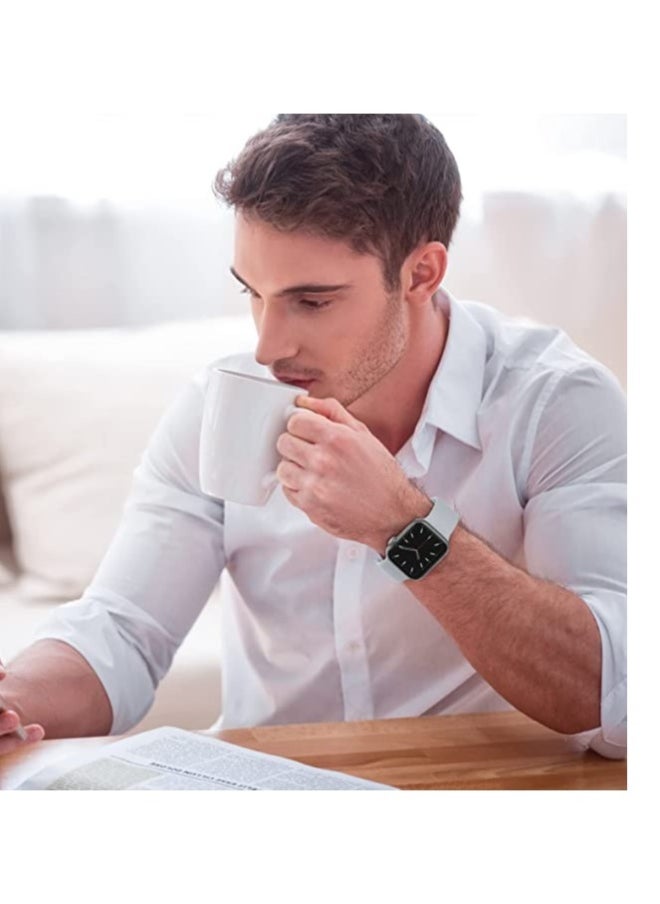 NIBEMINENT - Sport Bands Compatible with Apple Watch Band 38mm 40mm 41mm ,Soft Silicone Waterproof Strap Wristbands Compatible with iWatch Apple Watch Series 8 7 6 5 4 3 2 1 SE Women Men - Image 1