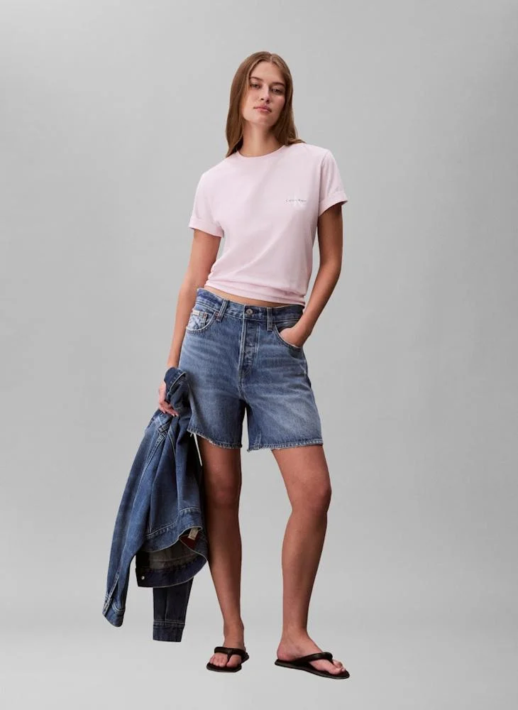 Calvin Klein Jeans  Casual Monologo Cn 2 Pack T-Shirt for Women | Best Price UAE