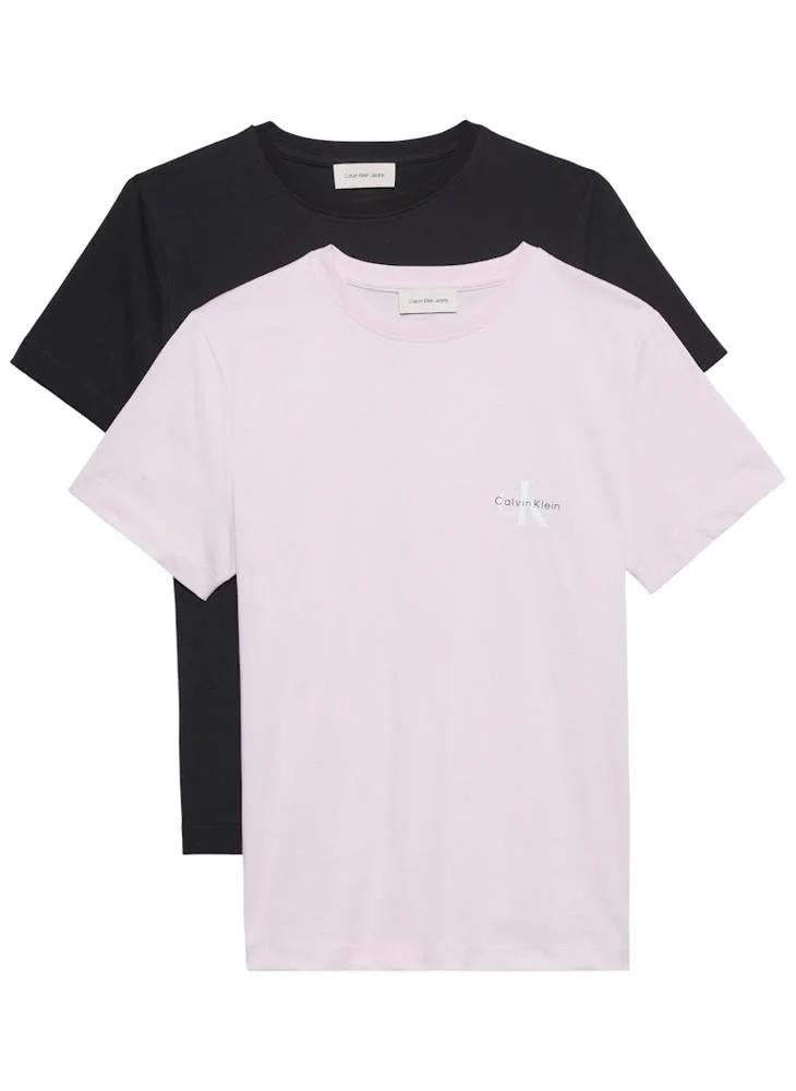 Calvin Klein Jeans Casual Monologo Cn 2 Pack T-Shirt