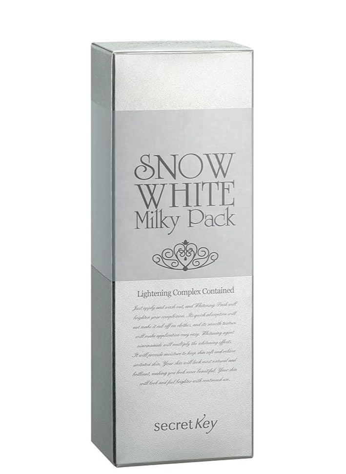 Secret Key Snow White Milky Pack | Instant Brightening & Natural Skin Glow | With Niacinamide Korean Skin Care 200ml  - Image 2