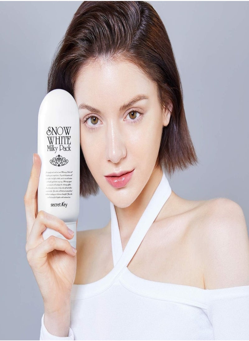 Secret Key Snow White Milky Pack | Instant Brightening & Natural Skin Glow | With Niacinamide Korean Skin Care 200ml  - Image 3