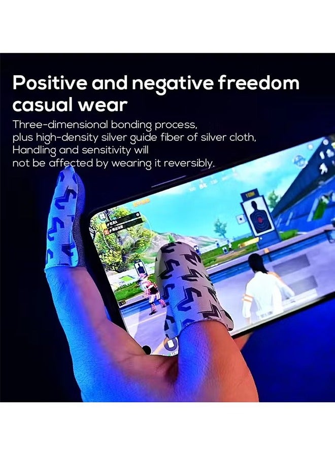 Memo 1 Pair FS02 Sweatproof Gaming Finger Gloves, Ultra Thin and Super Breathable, Anti-Slip Touch Screen Finger Cover, E-Sports Gaming Artifact  - Image 5