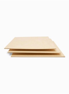 NIBEMINENT Unfinished Square Blank Wood Pieces Wooden Cutouts for DIY Crafts, Coasters, Pyrography, Painting, Photo Props and Decorations 6 Pieces, 25 * 0.3cm  - Image 5