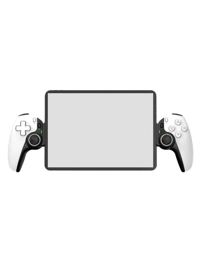 D9 Mobile Game Controller Telescopic Gamepad For Android IOS PS3 PS4 Switch ios HAll Joysitck with Turbo/6-axis Gyro/Vibration (White)  - Image 1