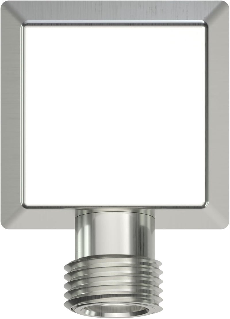 Lavatrum Wall Mounted Supply Elbow, Wall Elbow for Hand Shower, Solid Brass Wall Supply Elbow, Check Valve Included (Brushed Nickel) - Image 4