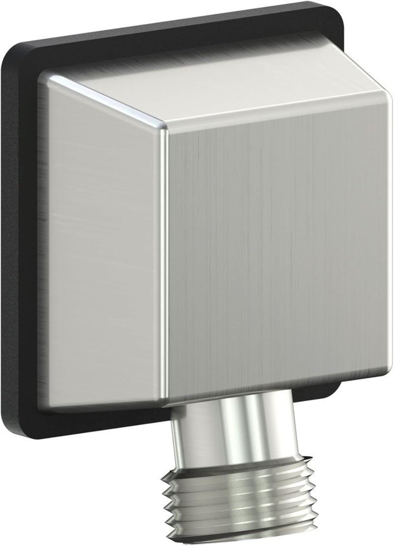 Lavatrum Wall Mounted Supply Elbow, Wall Elbow for Hand Shower, Solid Brass Wall Supply Elbow, Check Valve Included (Brushed Nickel) - Image 3