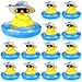 Honoson Summer Rubber Duck Mini Yellow Duck Bath Toys Duckies Car Dashboard Decorations with Mini Sun Hat Swim Ring Necklace and Sunglasses for Bathtub Shower Birthday Swimming 24 Set - Image 2