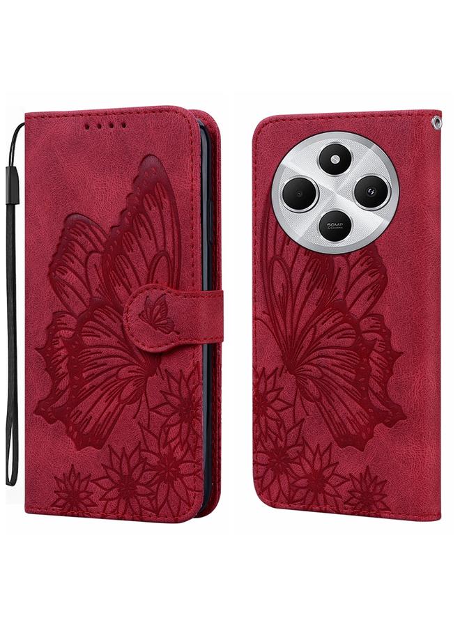 S-TOP Case For Redmi 14C 4G Retro Skin Feel Butterflies Embossing Horizontal Flip Leather Phone Case - Image 1