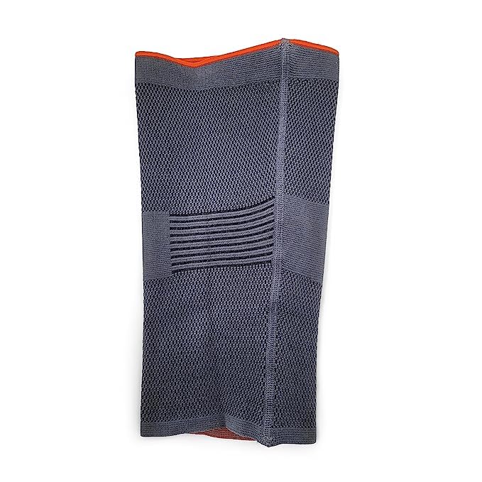 Dyna Genugrip Knee Brace-3D Knitted Knee Cap with Gel Pressure Pad-Grey (Medium)… - Image 3