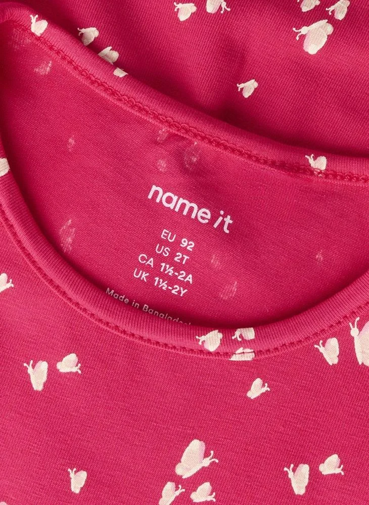 Name It fuchsia Kids Printed Midi Dress for Women | Best Price UAE