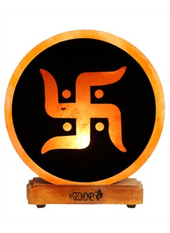 GEOHONEY Geohoney - Himalayan Salt Lamp Swastika Sign  - Image 1