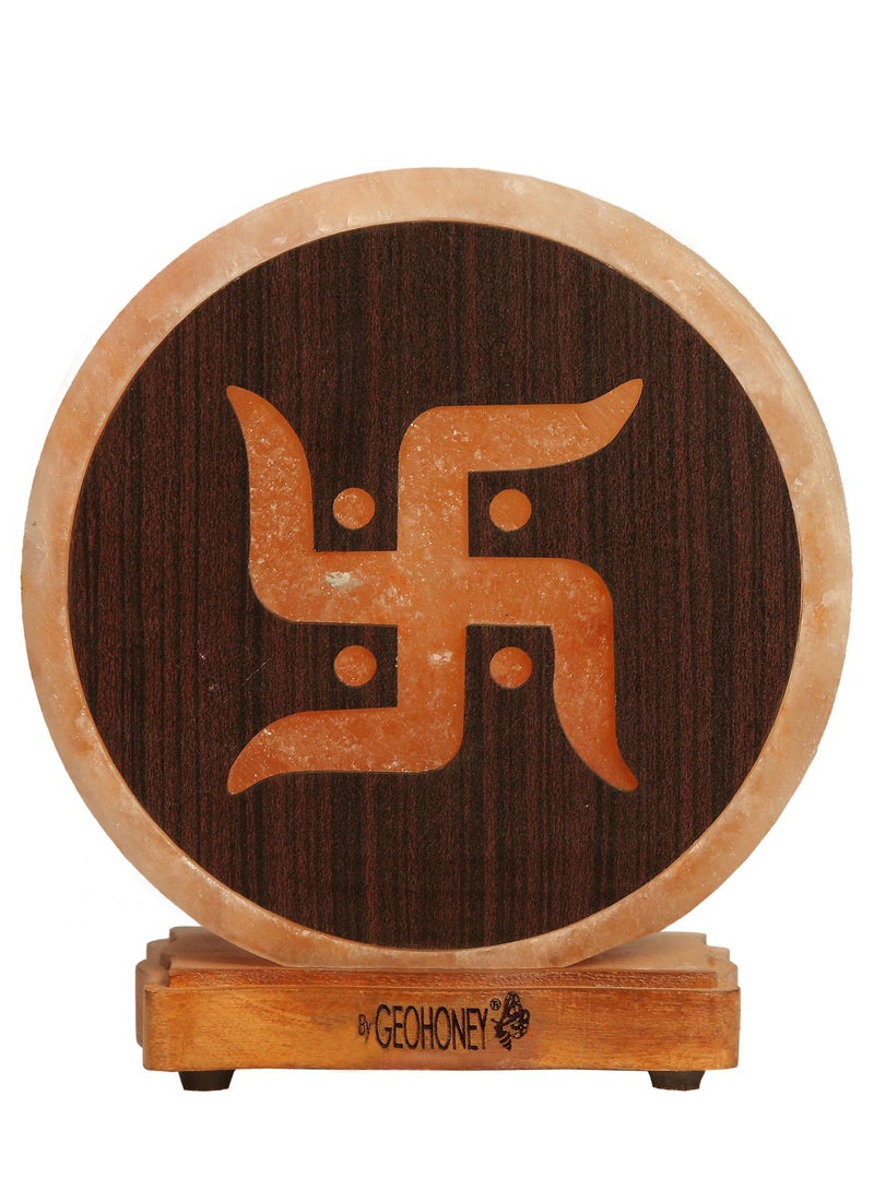 Geohoney - Himalayan Salt Lamp Swastika Sign - Image 2