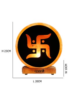 GEOHONEY Geohoney - Himalayan Salt Lamp Swastika Sign  - Image 3