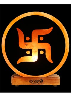 GEOHONEY Geohoney - Himalayan Salt Lamp Swastika Sign  - Image 4