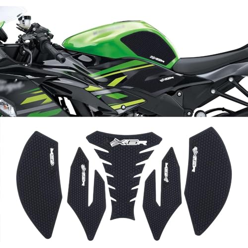 VORILES for Ninja ZX6R ZX 6R ZX-636 Ninja zx6r zx636 2009-2023 2024 2025 Side Decals Motorcycle Anti Slip Tank Pad Stickers ZX6R Accessories zx6r Tank pad Tank Grip Tank Stickers（Black） - Image 1