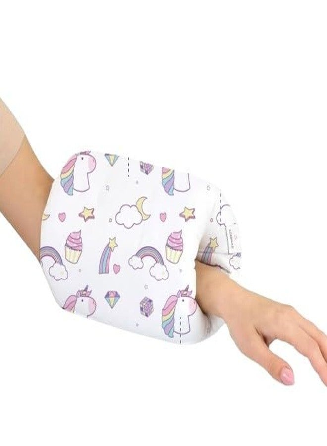 ADMIRAE Arm Feeding Pillow for Baby, Soft Nursing Pillow for Comfortable Feeding | Easy-to-Wear Arm Cushion for Mom & Dad |Washable Cover |Ideal for Bottle & Breastfeeding - Unicorn Print - Image 1