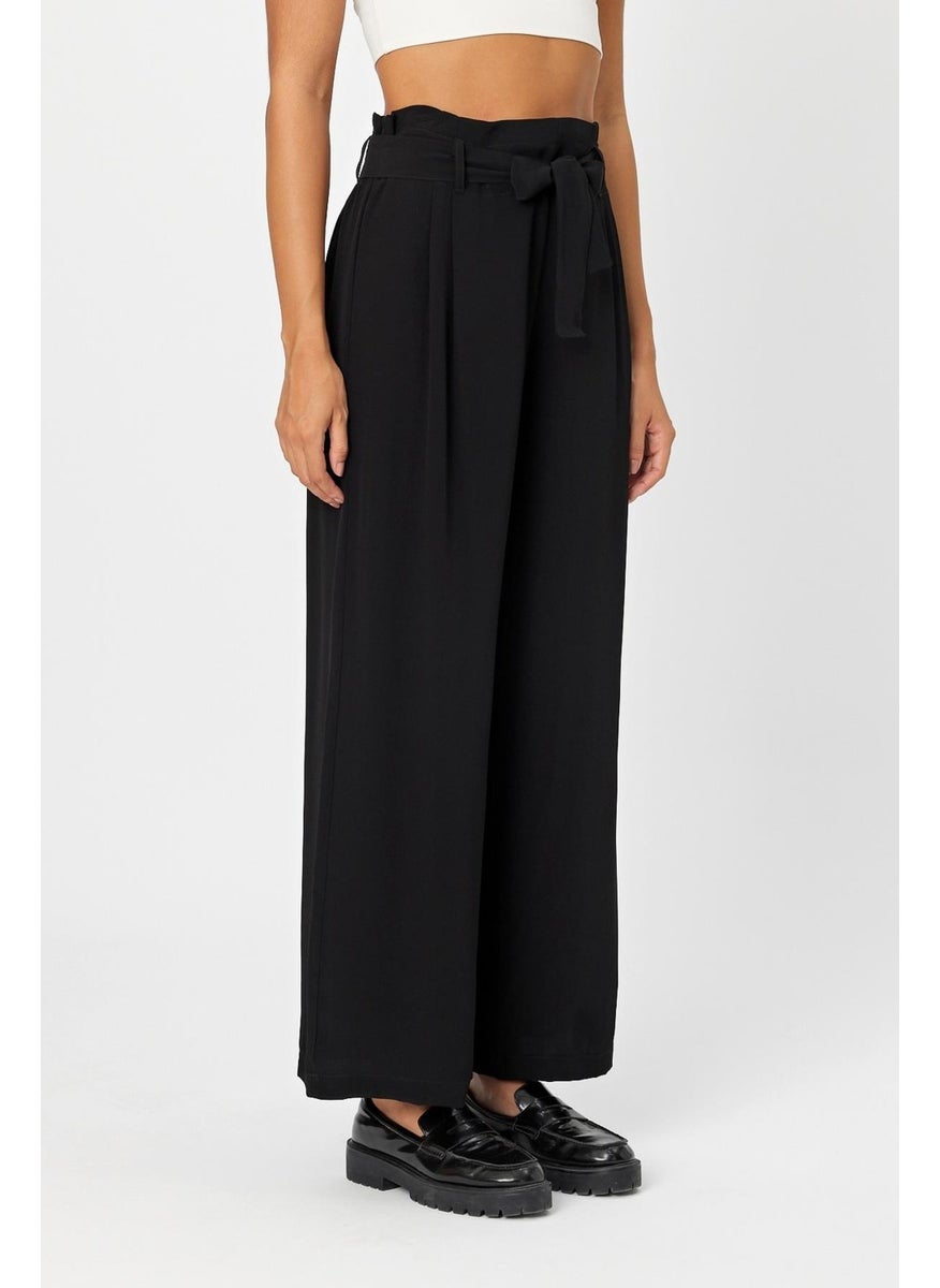 Alexander Gardi - Belted Pleated Palazzo Trousers (B24-00232) - Image 1